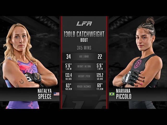 22-year old hot prospect Mariana Piccolo vs Natalya Speece | LFA MMA 215 | LFA Fights
