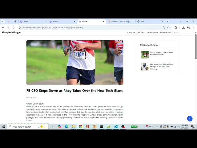Blogsite Comment Function x Admin Panel