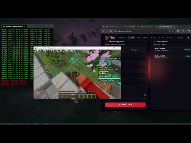 How to Down Any Minecraft Server from DDoS Attacks | Crashed Minecraft Server" (Educational Content)