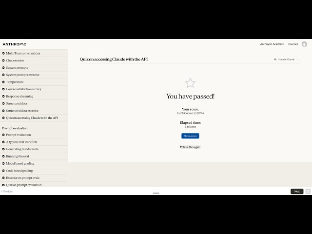 I Scored 87% on My First Claude API Quiz with Zero Coding Experience