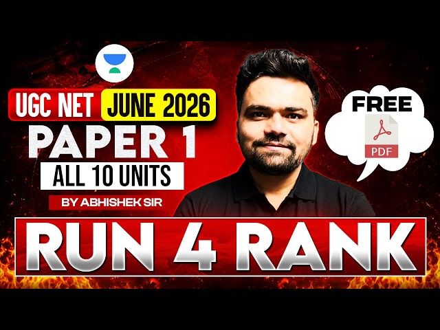UGC NET Paper 1 | Paper 1 All 10 Units One Shot Marathon | UGC NET Paper 1 2026 | Abhishek Sir
