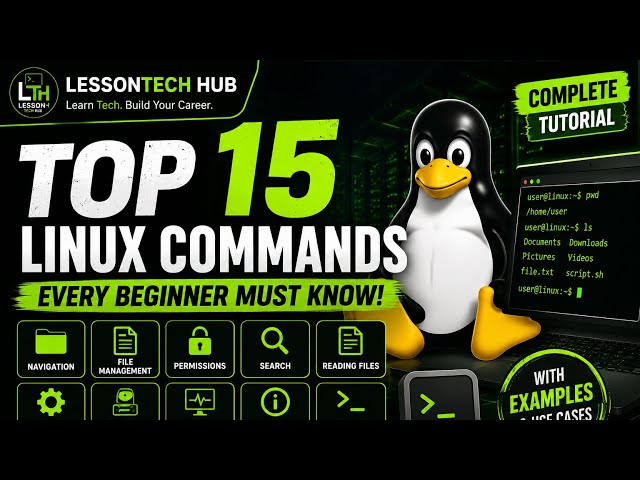 Top 15 Essential Linux Commands Every Beginner Must Know | Complete Linux Tutorial