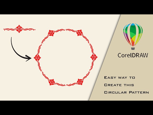 Amazing Circular Pattern Design in CorelDRAW | Easy Pattern Tool Design Tutorial