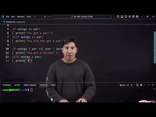 Python boolean logic (and, or) - golfing with Anthony