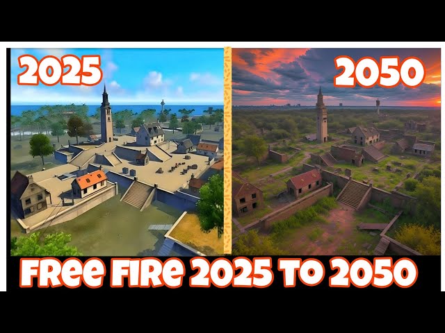 "Free Fire in 2050 | AI animation '' FF MAX  |    new style 2025 to 2050 #freefire
