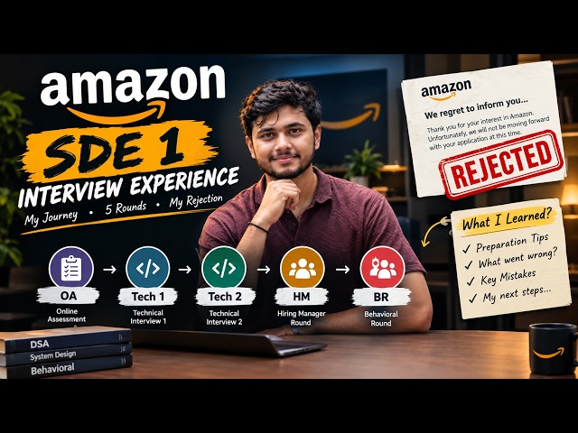 I Reached the Final Round at Amazon… Then Got Rejected | SDE 1