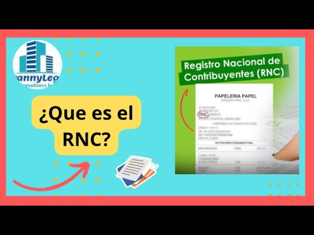 Que es el RNC? y Como solicitarlo en RD?