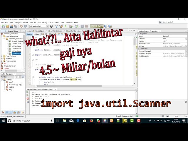Desktop Tutorial - Used import java.util.Scanner (Netbean) Part 2