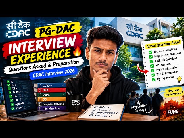 CDAC PG-DAC Interview Experience 🔥 | Questions Asked & Preparation | CDAC Interview 2026
