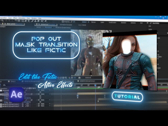 FicTic Like Pop Up Cutout Transition Tutorial | After Effects