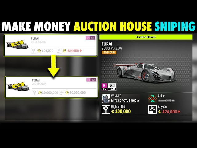 ¡Cómo ganar dinero comprando en subastas en Forza Horizon 6!