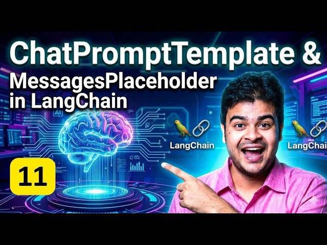 ChatPromptTemplate & MessagesPlaceholder in LangChain Explained with Example Conversation History