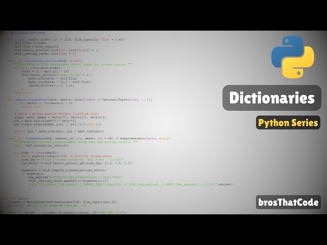 Python - Dictionaries
