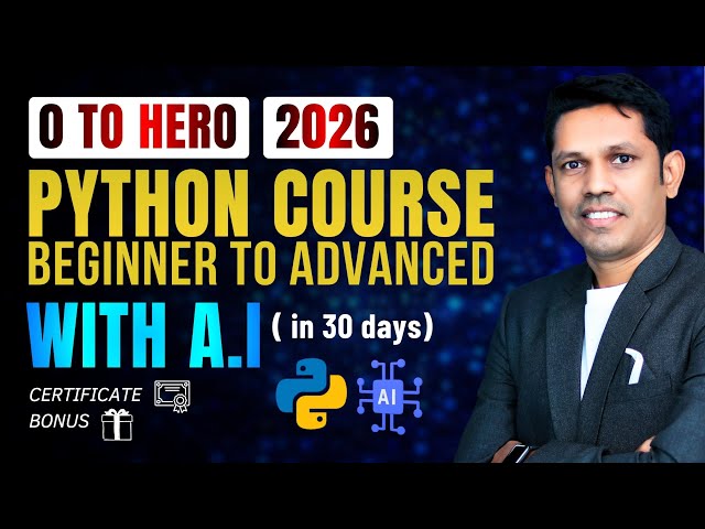 Learn AI Powered Python Micro course from Beginners to Advance in Hindi