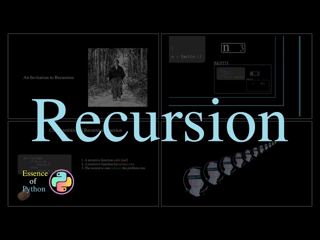 Recursion Visualized | Essence of Python, Chapter 12