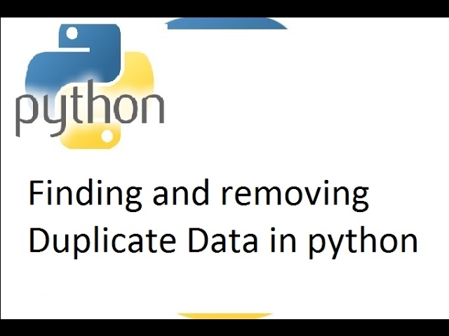 Python tutorial on finding and removing duplicate xml data