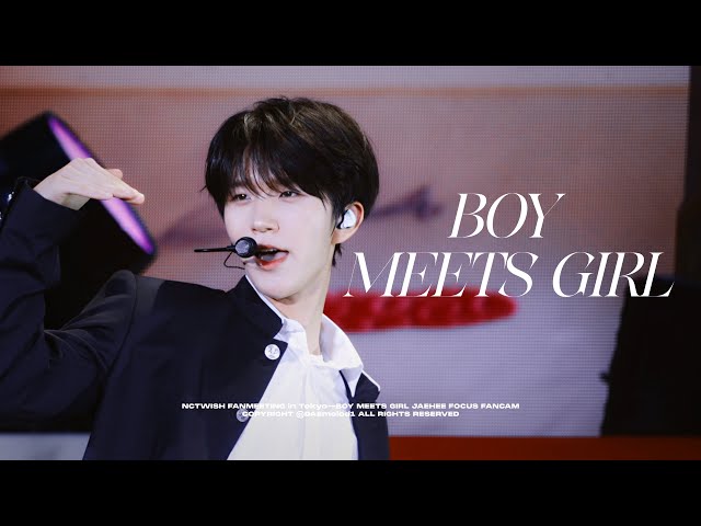  【BOY MEETS GIRL】260711 NCTWISH FANMEETING in Tokyo—BOY MEETS GIRL JAEHEE FOCUS FANCAM