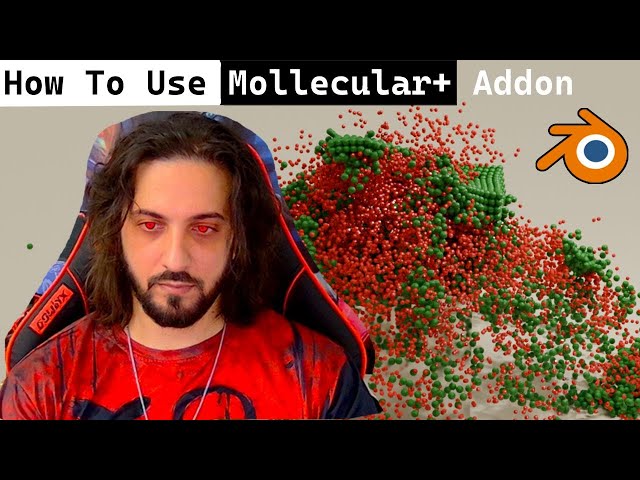 How to install and use Molecular+ addon for blender
