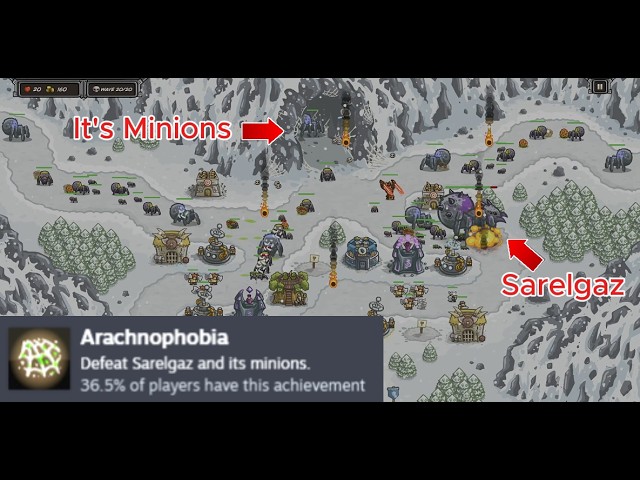 Arachnophobia - Kingdom Rush Steam Achievement Guide