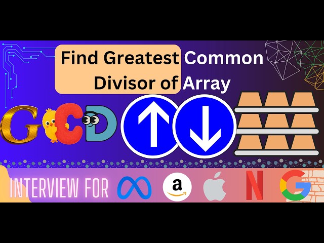 Find Greatest Common Divisor of Array | Leetcode 1979