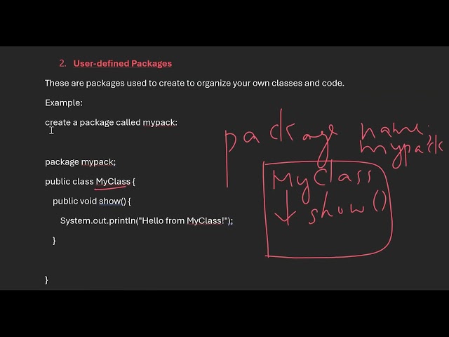PBCST304  / OOPS / MOD 3 / PACKAGES DEFINING AND IMPORTING