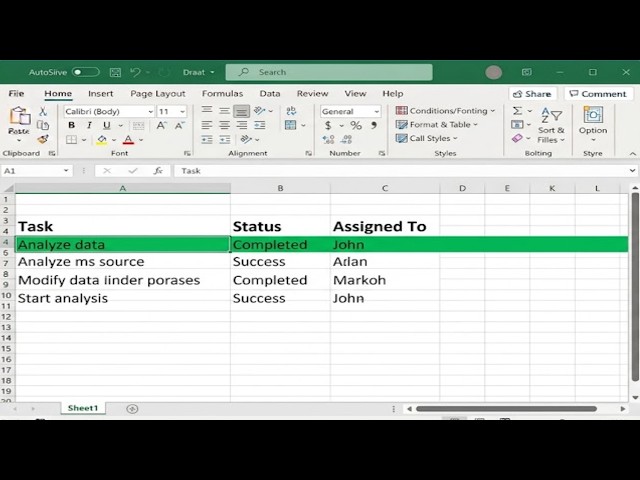 Automatically Highlight Entire Row Based on a Status - Excel Conditional Formatting