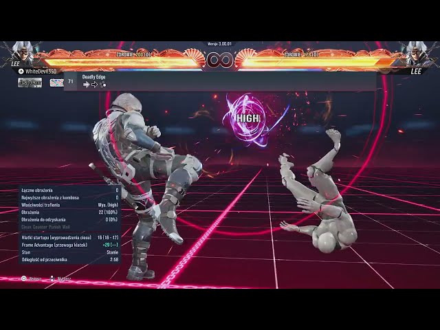 Tekken 8 Lee Chaolan Move List(Season 3)