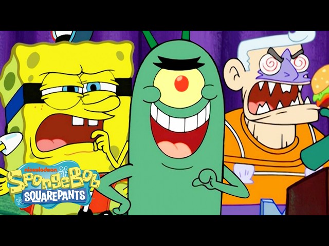 Plankton’s Evil Schemes 😈 | 30 Minutes | SpongeBob