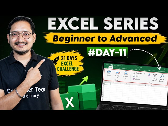Complete Excel Series in 21 Days Class- 11 | Date and Time function with Practical in Excel | CTA