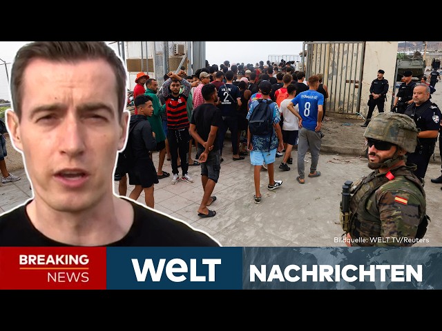 MAROKKOS MUSKELSPIELE: Sánchez  ‒ Migrantenansturm in Ceuta ist "Angriff" auf Spanien | LIVESTREAM