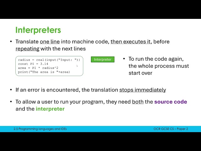 Translators: Compilers and Interpreters
