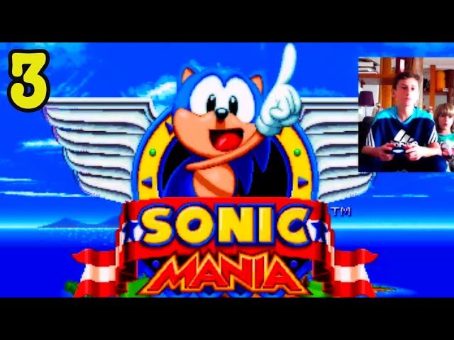 SONIC MANIA Chemical Plant ZONE 1 FUNNY Battle Between KIDS at HOME - PART 3