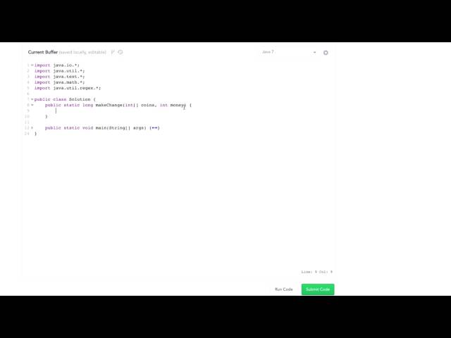Algorithms: Solve 'Coin Change' Using Memoization and DP
