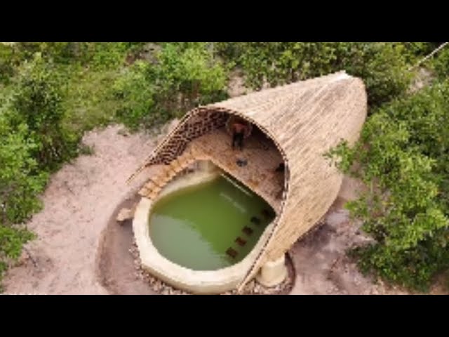 Most luxurious bamboo house in forest building (ASMR) || #youtube #builder #survial #land