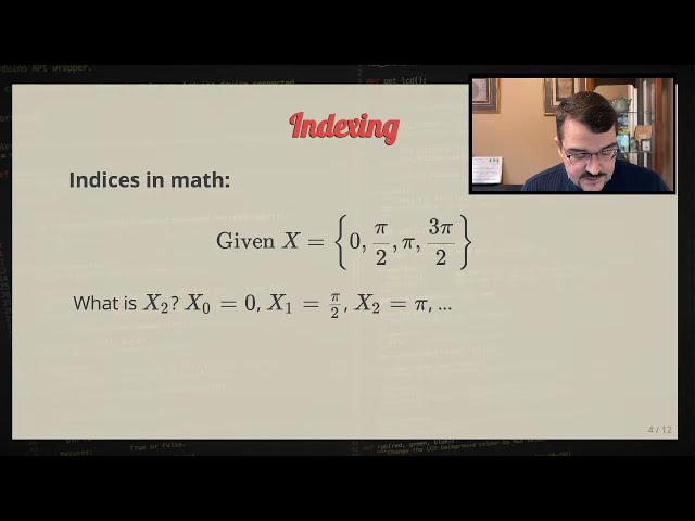 Lecture 12: Slices and indices