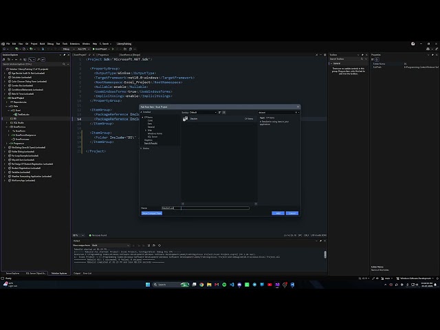 How to create Data set and DB from SQL Studio