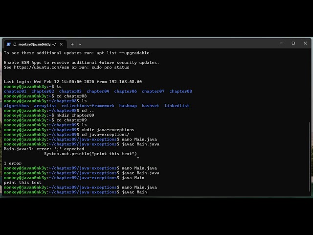 java   exception handling