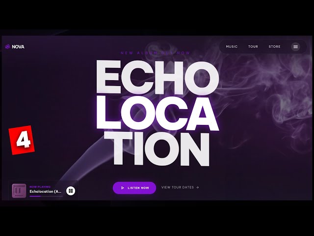 Building a Music Landing Page from Scratch 🎵 | Hero Section (HTML CSS JS) - Part 4