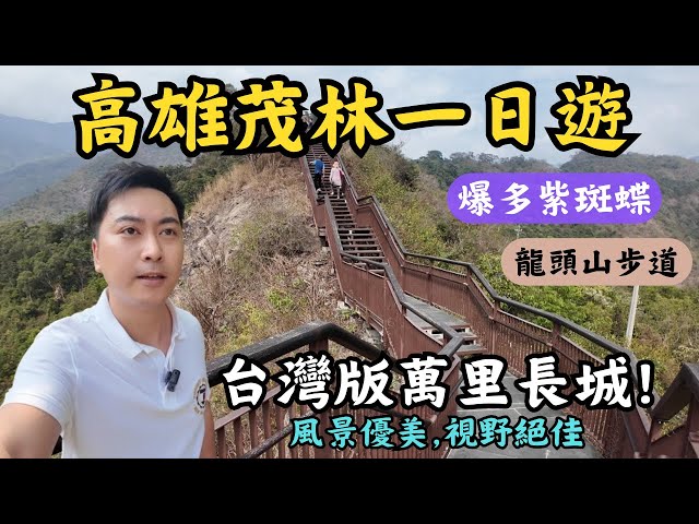 【高雄茂林一日遊】 紫蝶幽谷超爆量紫斑蝶｜挑戰東南亞最高的多納吊橋｜台灣版萬里長城氣勢磅礡｜龍頭山步道｜蛇頭山｜茂林的美不能只有我知道!!