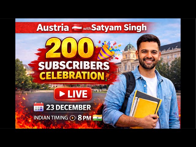 LIVE from Austria 🇦🇹 | 200 Subscribers Celebration 🎉 | Jai Shree Ram 🚩