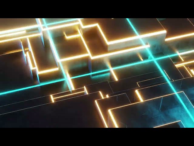 4K Abstract Geometric Animated Neon background Infinite Loop Video Live Wallpaper | Free Version