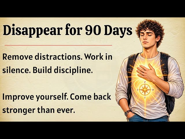 Disappear for 90 Days and Transform Your Life | Come Back Stronger Than Ever | Motivational Video 🔥