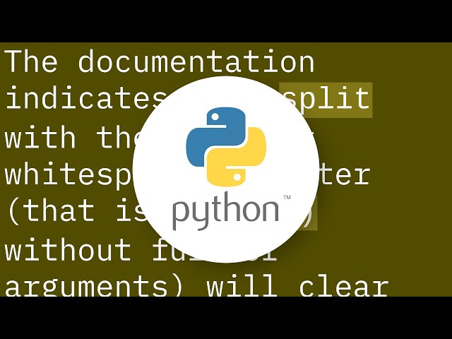 Does a Python strip() on a split() string do anything?