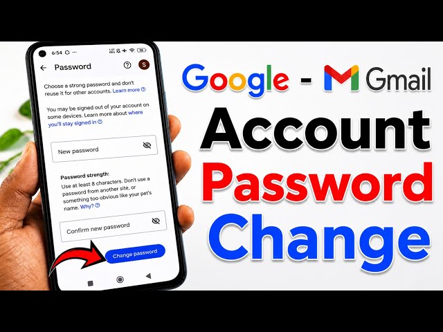 How to Change Gmail Account Password | Google Account Password Change 