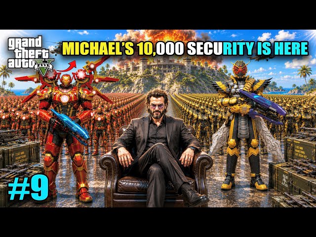 MICHAEL'S BIGGEST ARMY IS HERE - GTA 5 GAMEPLAY | NEW SECRET ISLAND