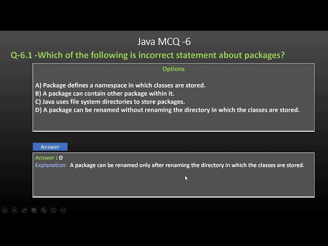 Java MCQ- 6 Operator or packages based java question
