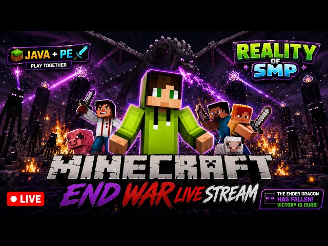 🔴 It's Time to End War Reality Of SMP in Minecraft server | GAmeOn 🔥