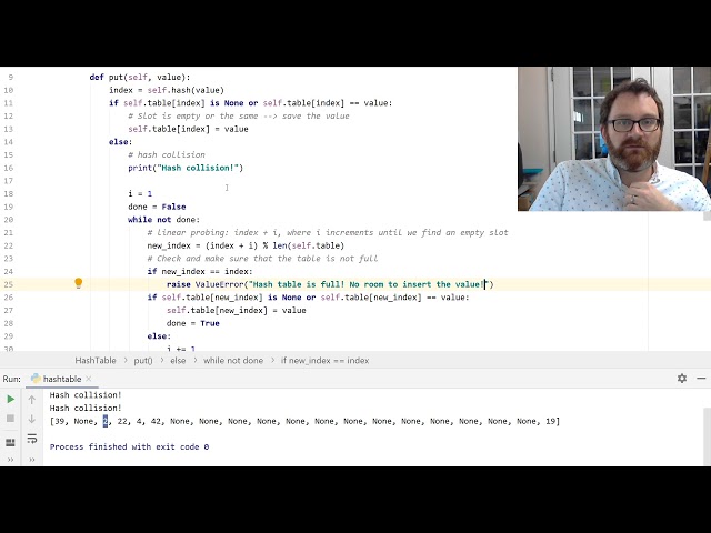 Hash Table   Probing Code