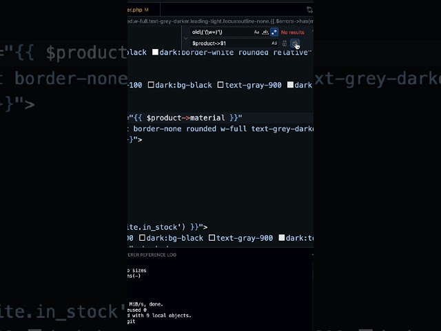automatically replace old with model statement using regular expressions (regex) in VSCode