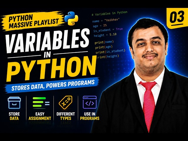 Python Video 3 Variables in Python